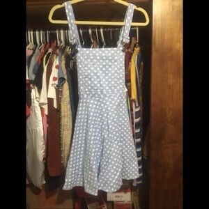 Blue Heart Pattern Dress